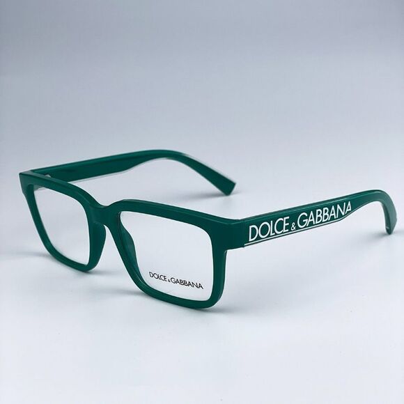 NEW D&G DG5102 3311 Crystal Green Rectangle Unisex Eyeglasses - Picture 7 of 13